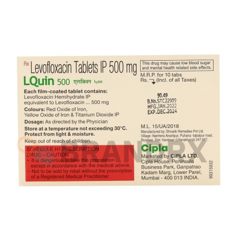 LQuin 500 mg Cipla